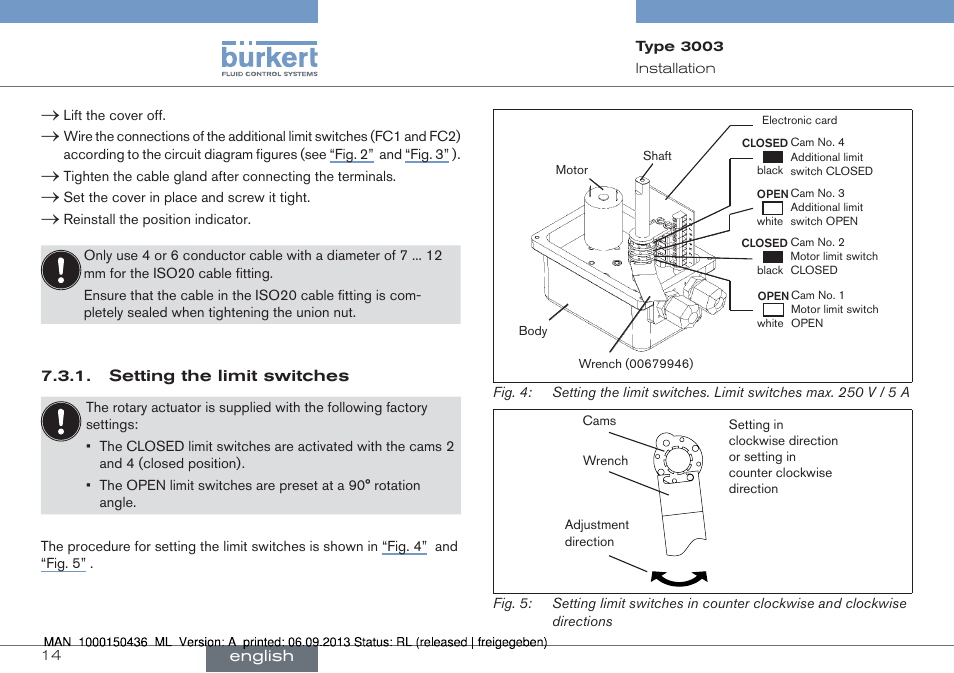 Burkert Type 3003 User Manual | Page 14 / 70
