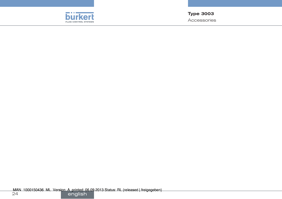 Burkert Type 3003 User Manual | Page 24 / 70