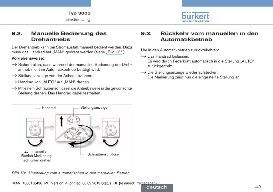 Burkert Type 3003 User Manual | Page 43 / 70