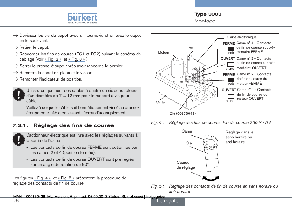 Burkert Type 3003 User Manual | Page 58 / 70