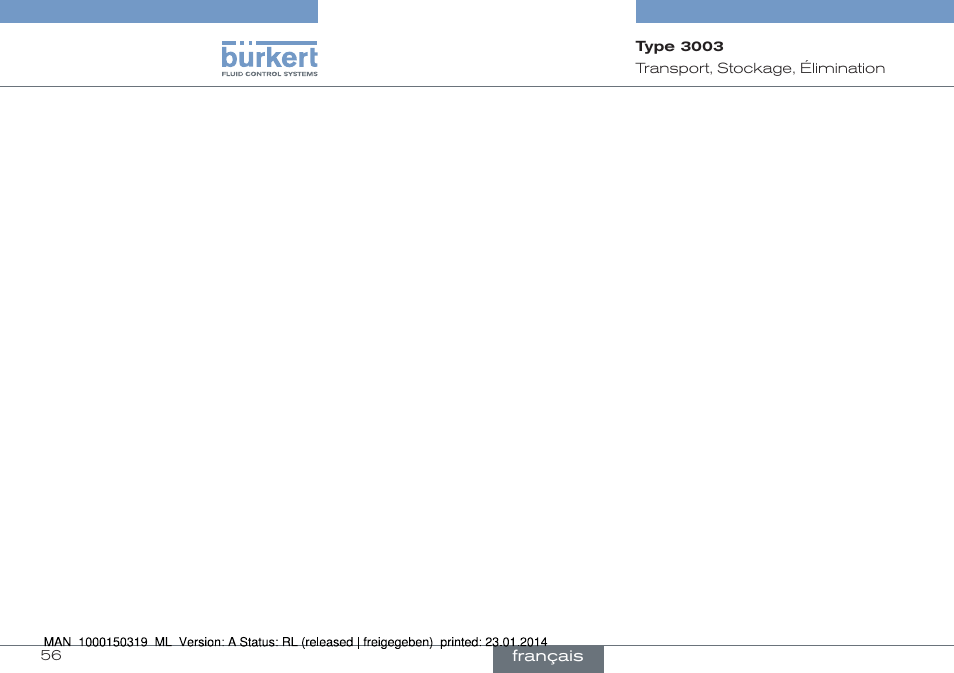 Burkert Type 3003 User Manual | Page 56 / 58