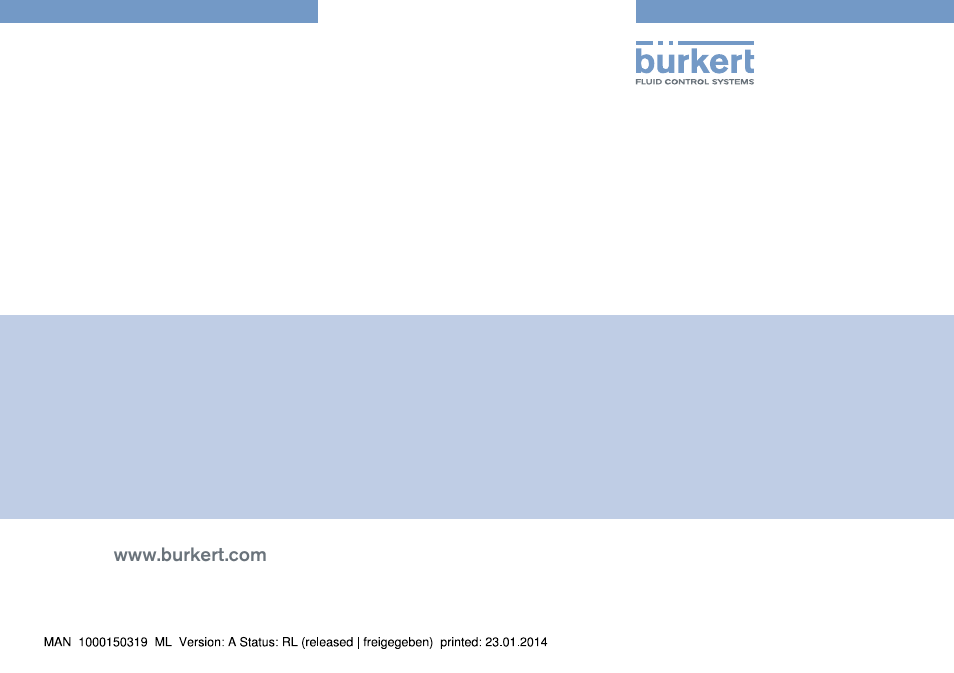 Burkert Type 3003 User Manual | Page 58 / 58