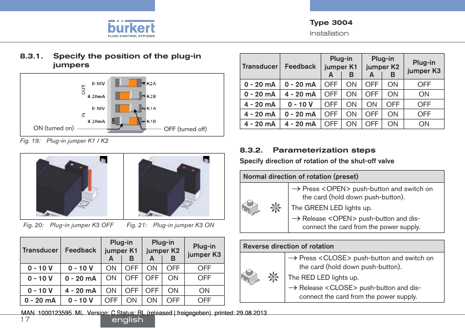 Burkert Type 3004 User Manual | Page 17 / 62
