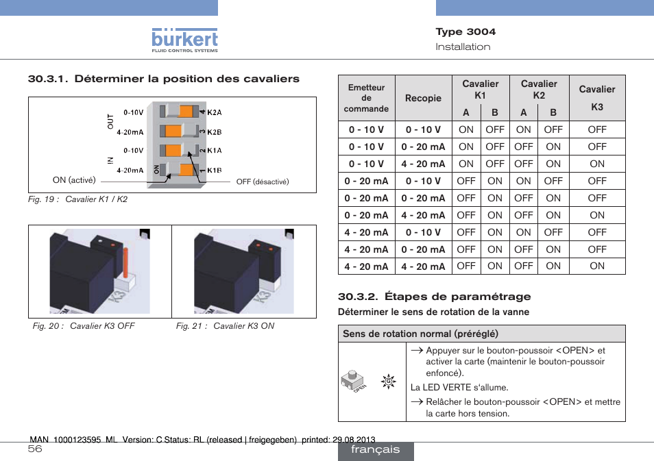 Burkert Type 3004 User Manual | Page 56 / 62