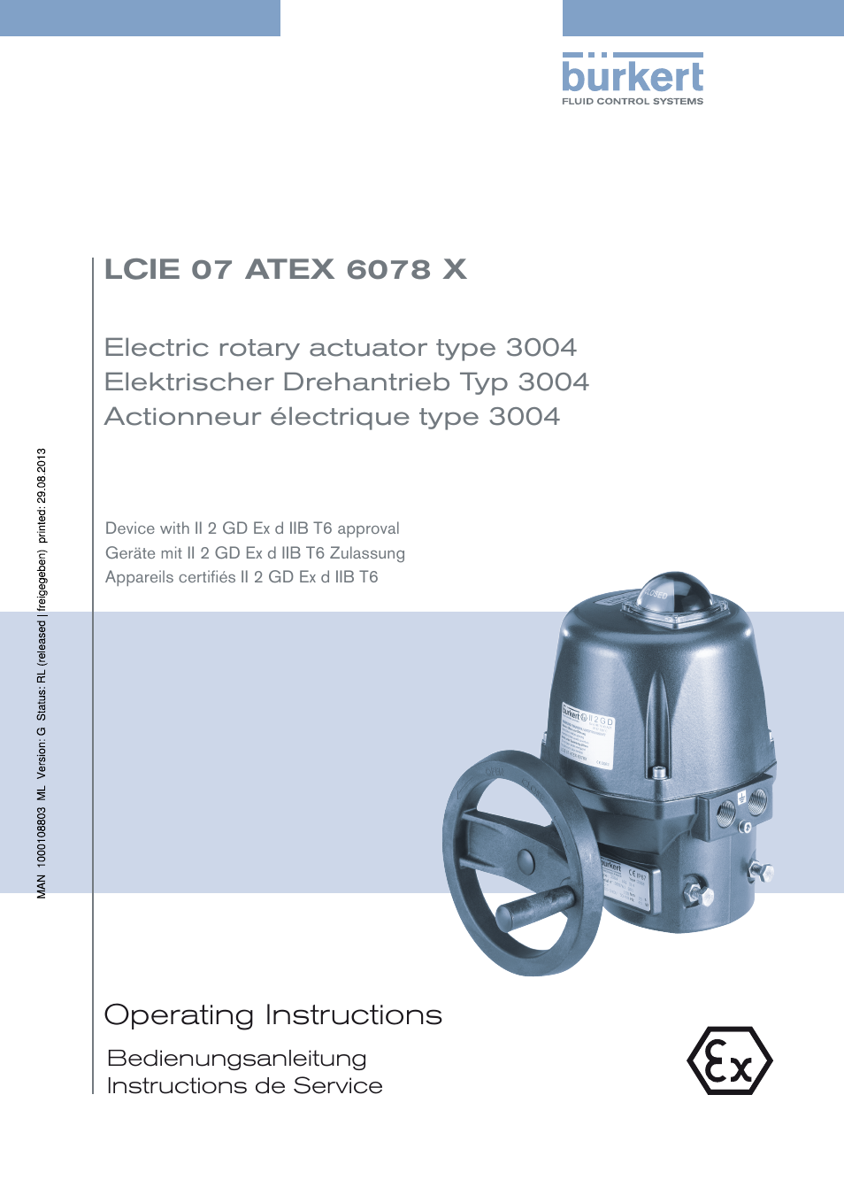 Burkert Type 3004 User Manual | 118 pages