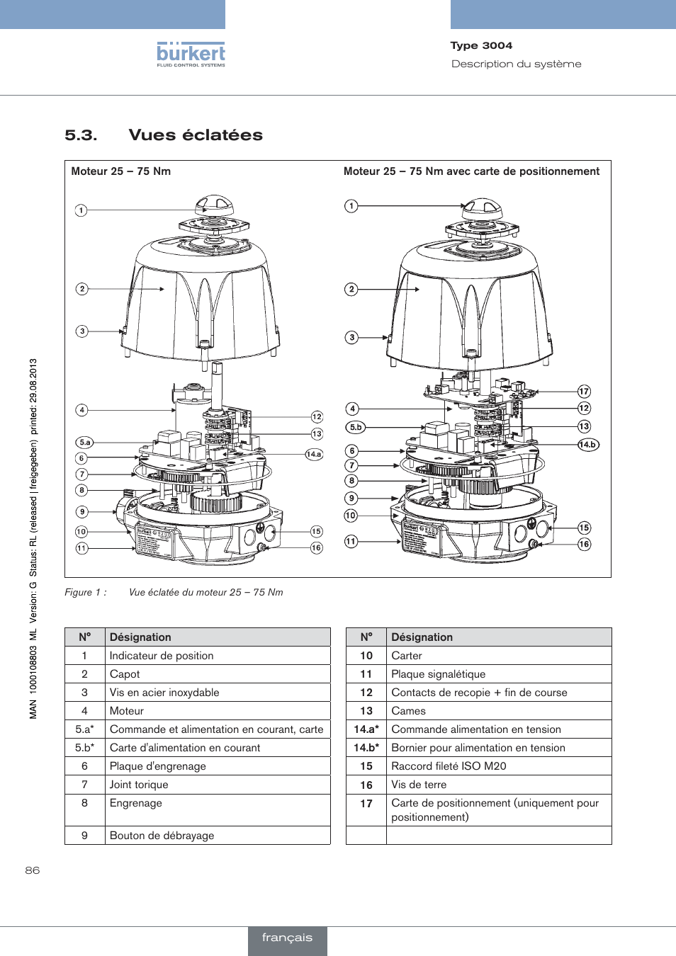 Vues éclatées | Burkert Type 3004 User Manual | Page 86 / 118