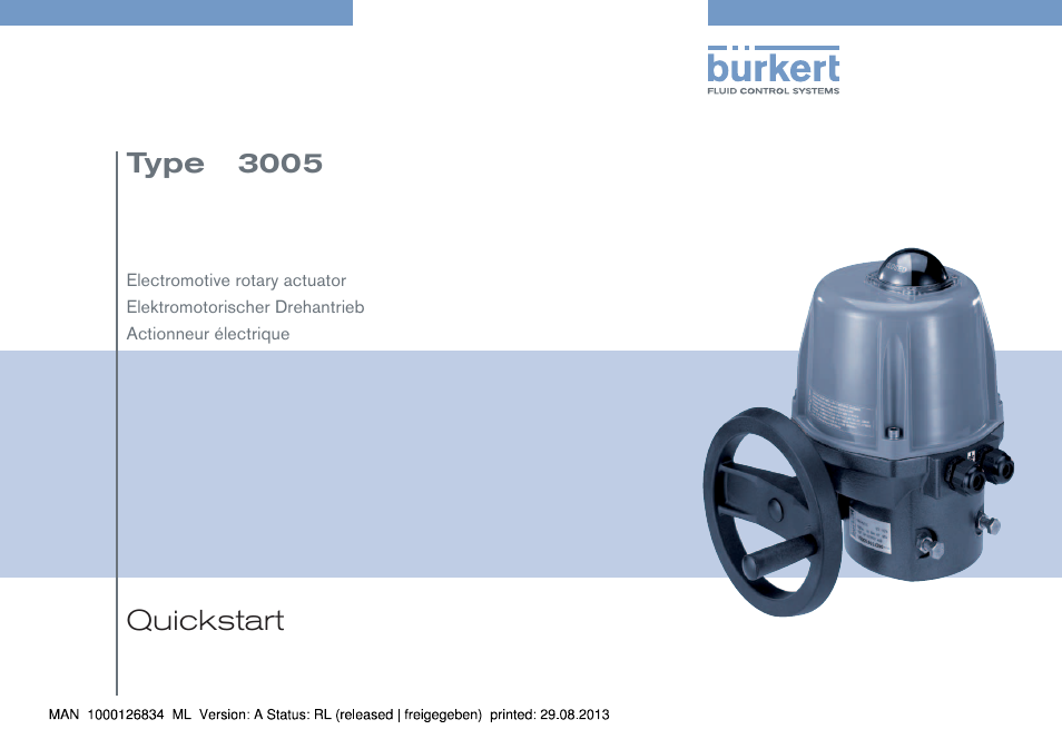 Burkert Type 3005 User Manual | 82 pages