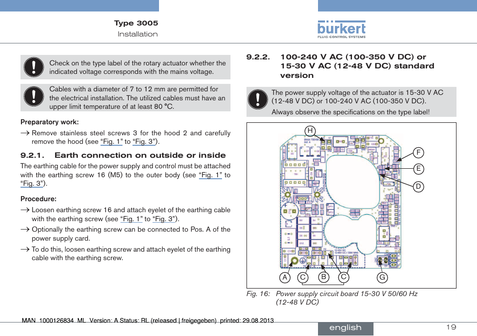 Burkert Type 3005 User Manual | Page 19 / 82