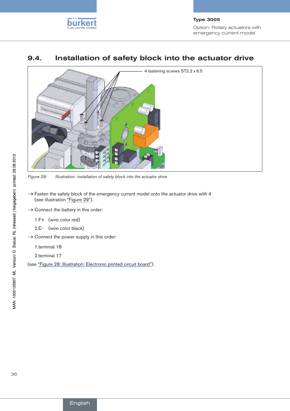 Burkert Type 3005 User Manual | Page 36 / 124