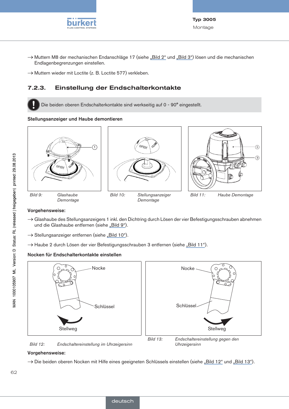 Burkert Type 3005 User Manual | Page 62 / 124