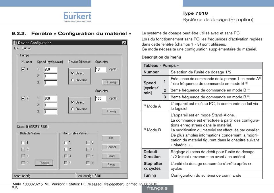 Burkert Type 7616 User Manual | Page 56 / 62