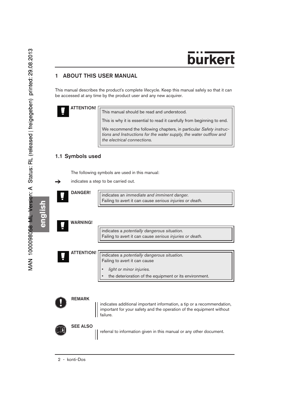 English | Burkert Type 7880 User Manual | Page 22 / 60