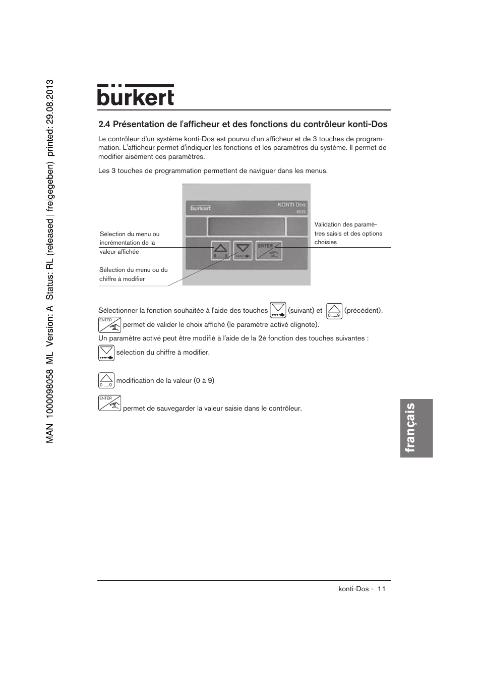 Français | Burkert Type 7880 User Manual | Page 51 / 60