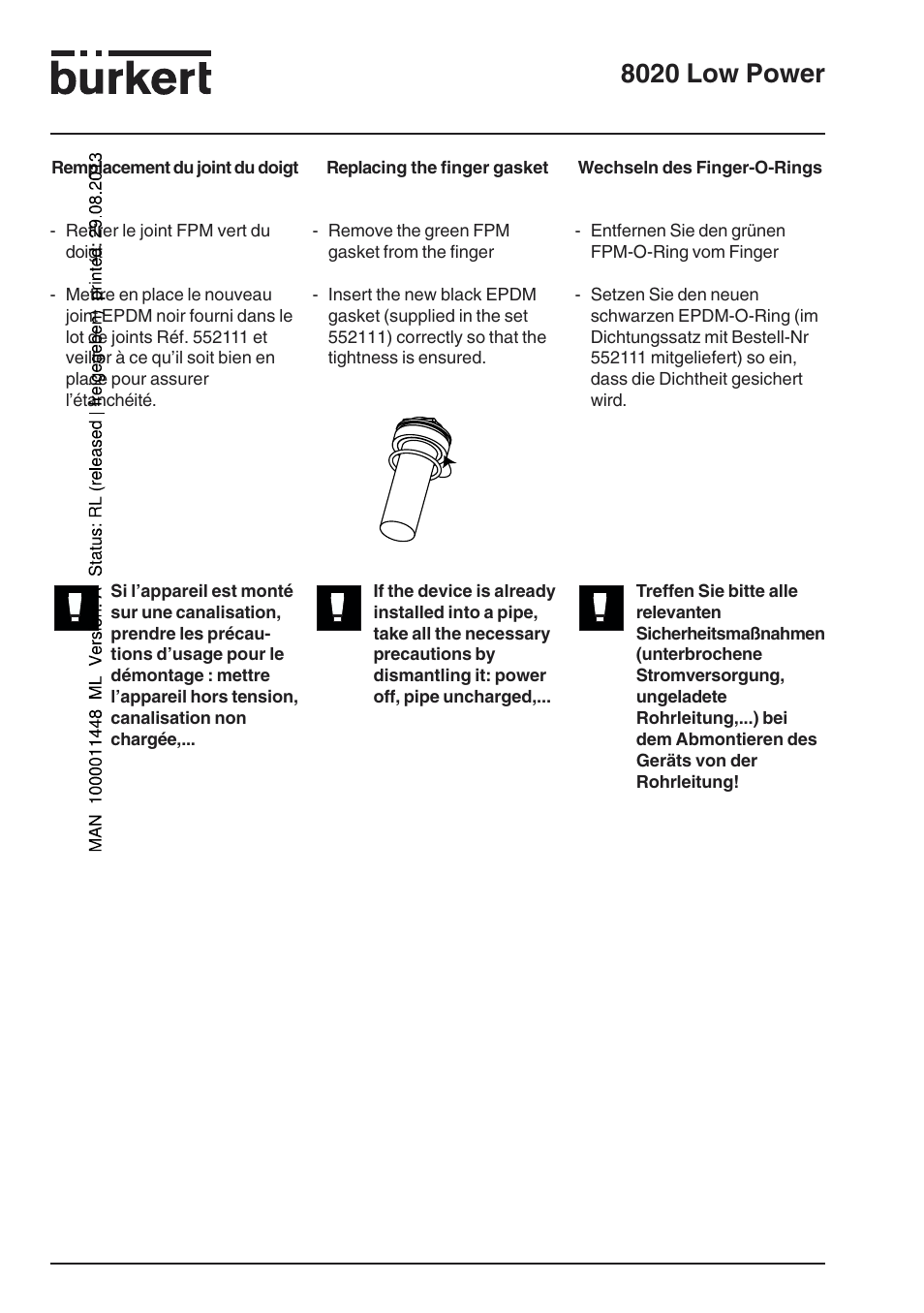 8020 low power | Burkert Type 8020 User Manual | Page 2 / 2