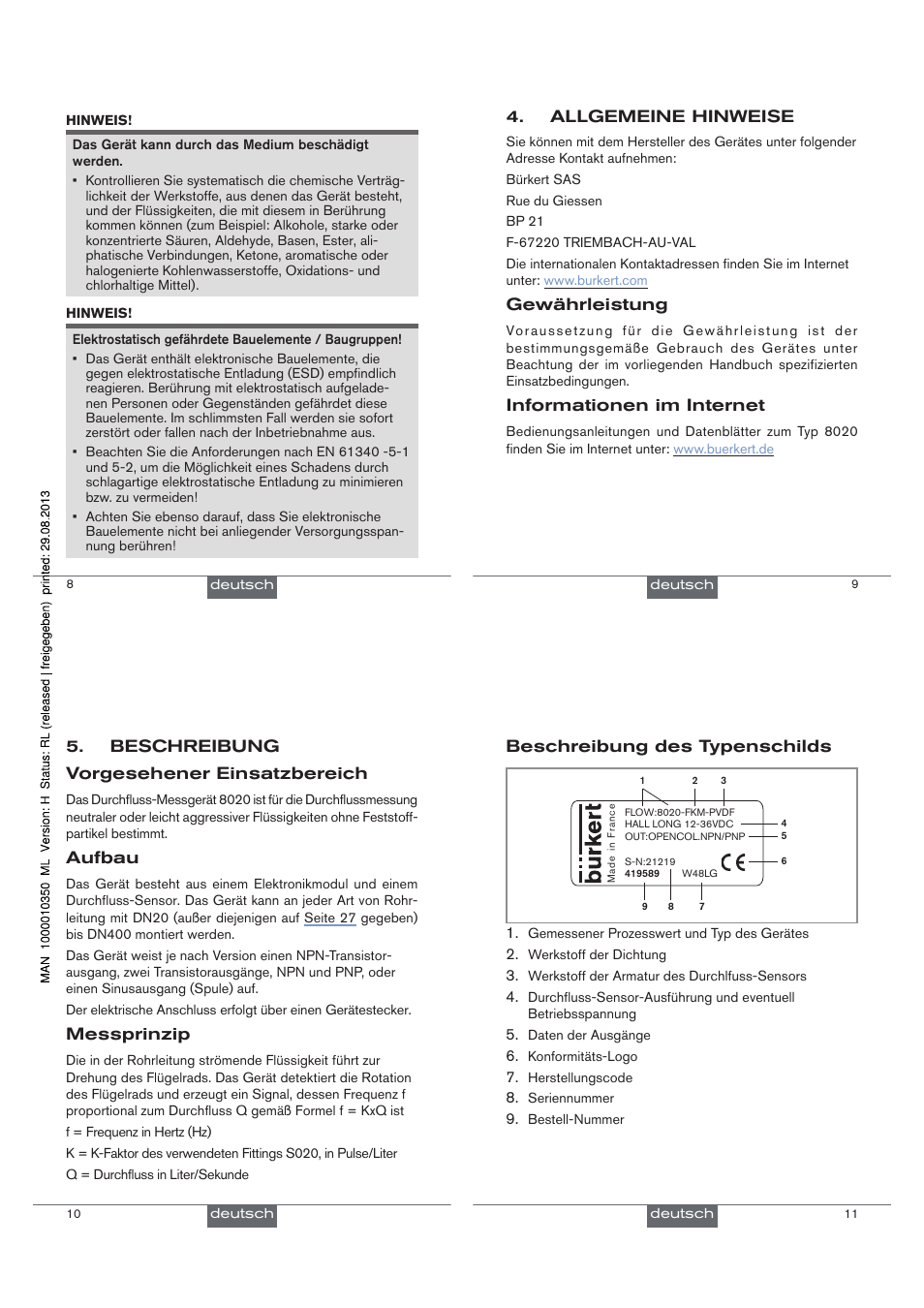 Burkert Type 8020 User Manual | Page 14 / 33