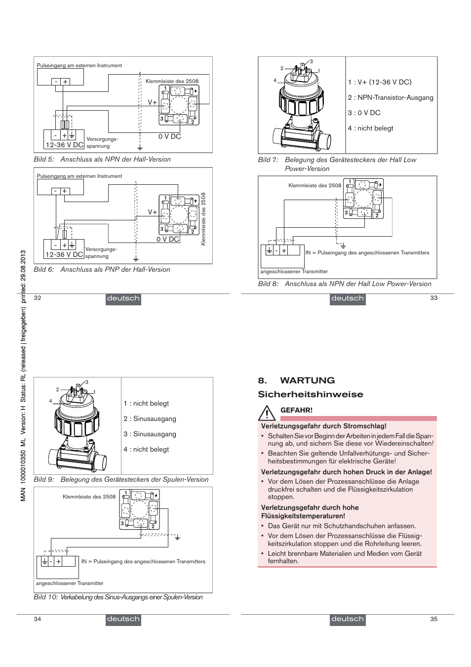 Wartung sicherheitshinweise | Burkert Type 8020 User Manual | Page 20 / 33