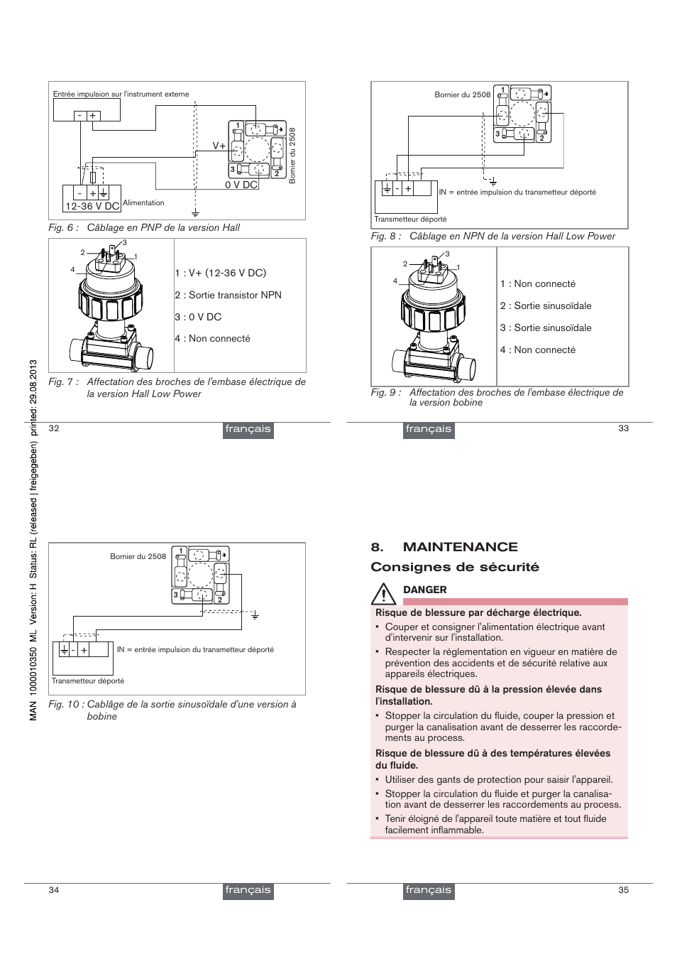 Maintenance consignes de sécurité | Burkert Type 8020 User Manual | Page 31 / 33