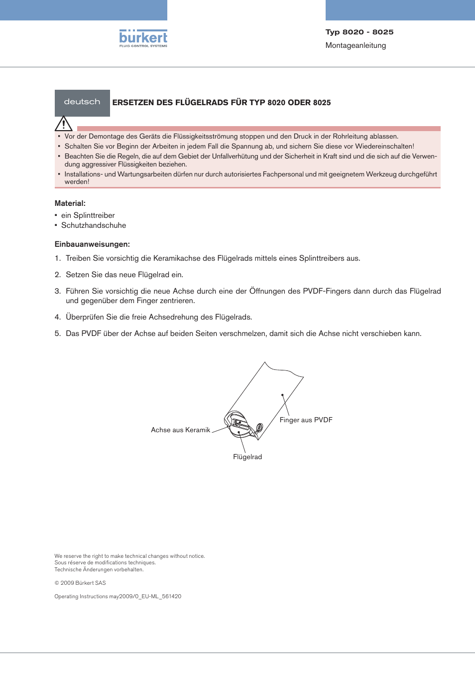 Burkert Type 8025 User Manual | Page 2 / 2