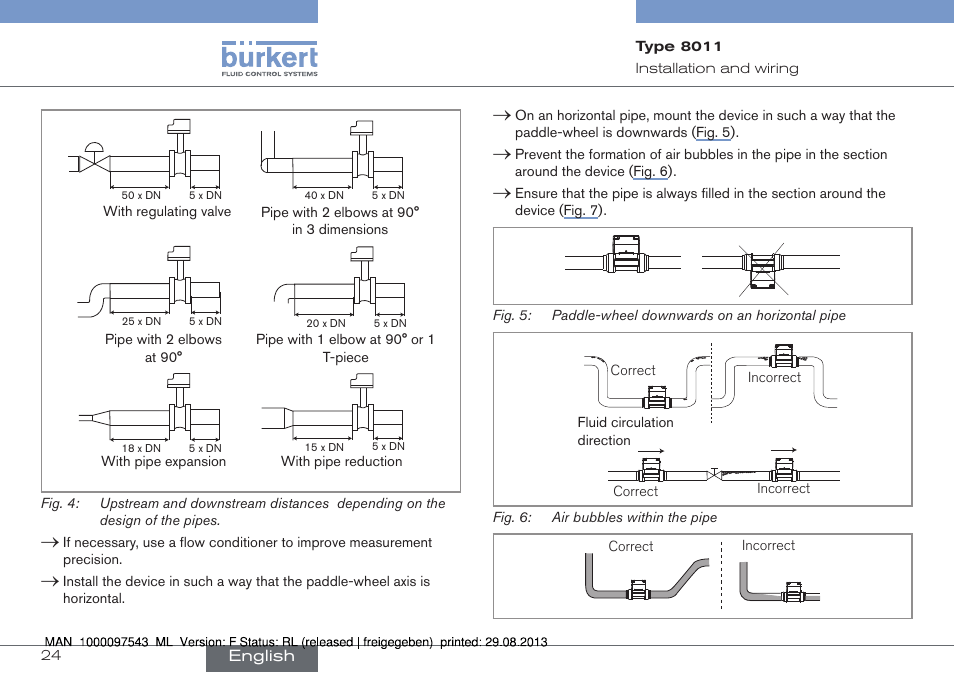 Burkert Type 8011 User Manual | Page 24 / 100