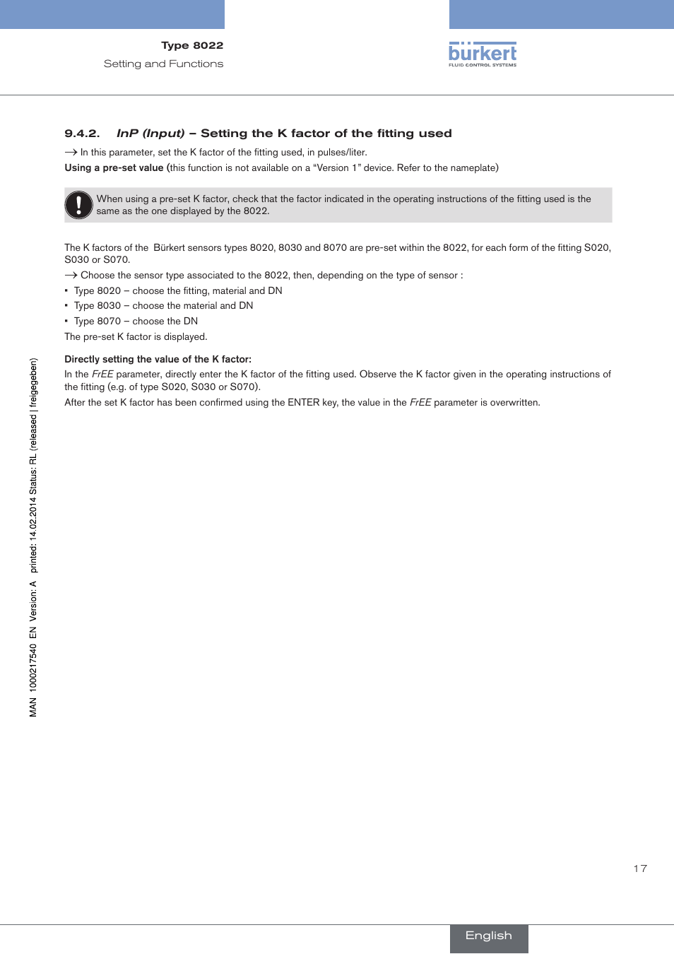 Burkert Type 8070 User Manual | Page 19 / 26