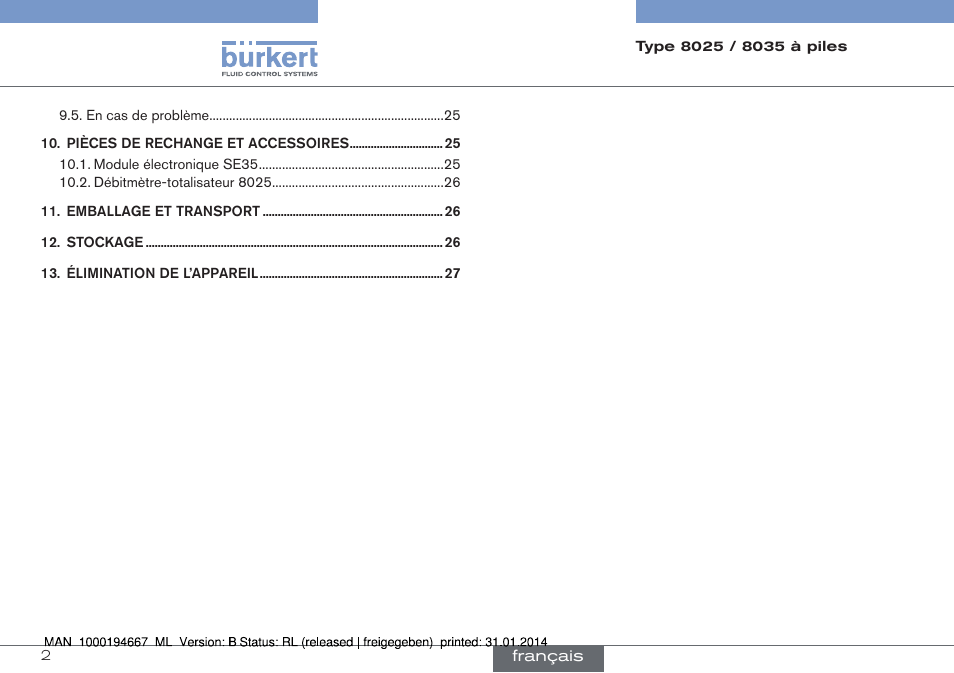 Burkert Type 8035 User Manual | Page 60 / 88