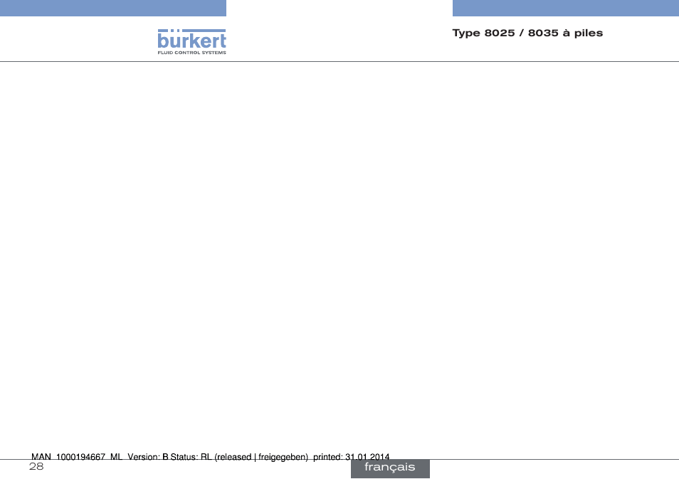Burkert Type 8035 User Manual | Page 86 / 88
