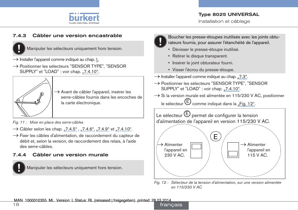 Burkert Type 8025 User Manual | Page 106 / 134