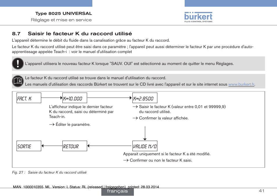 Burkert Type 8025 User Manual | Page 129 / 134