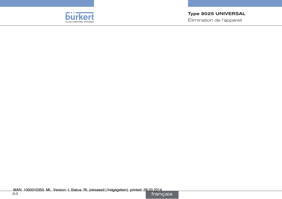 Burkert Type 8025 User Manual | Page 132 / 134