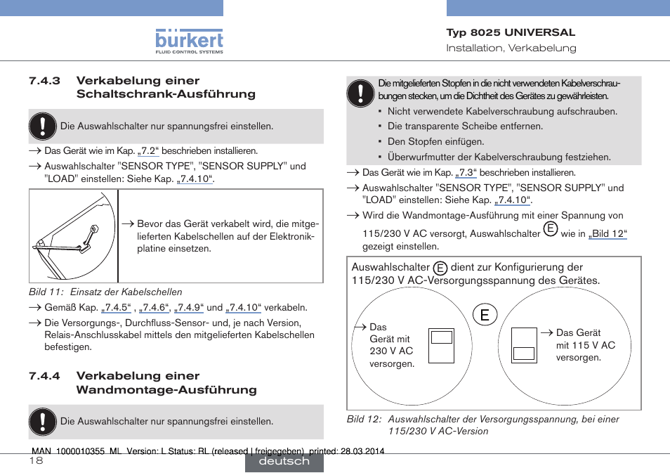 Burkert Type 8025 User Manual | Page 62 / 134