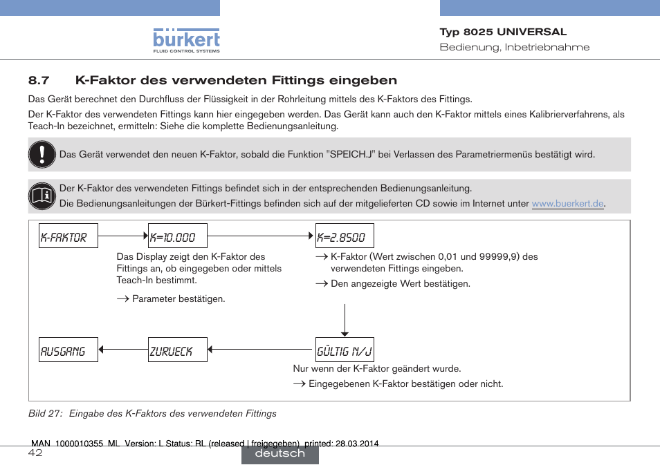 Burkert Type 8025 User Manual | Page 86 / 134