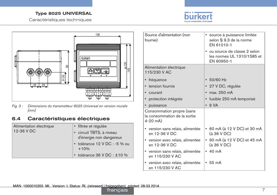 Burkert Type 8025 User Manual | Page 95 / 134