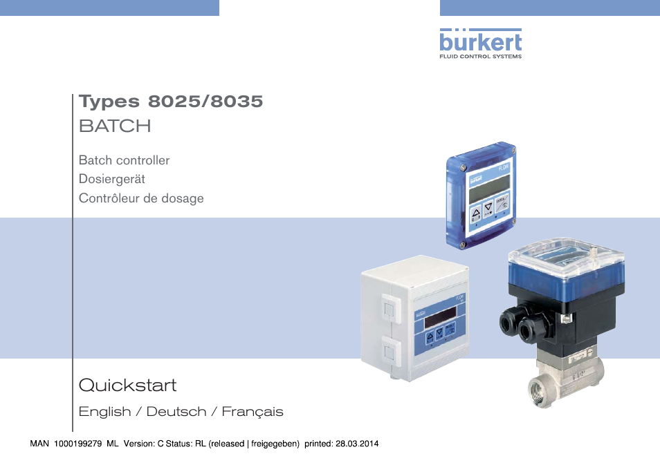 Burkert Type 8035 User Manual | 176 pages