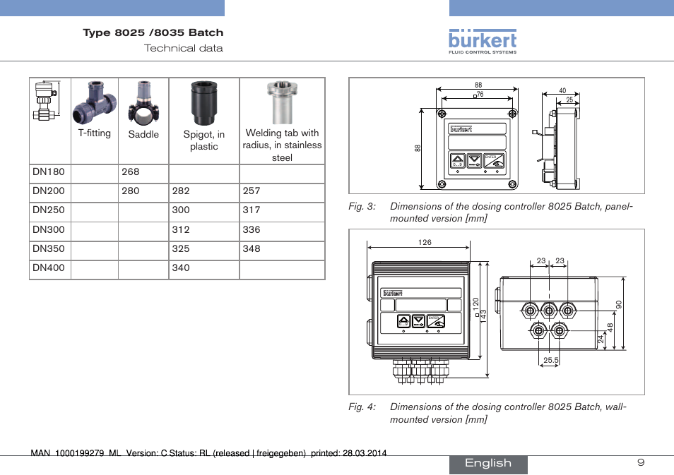 English | Burkert Type 8035 User Manual | Page 11 / 176