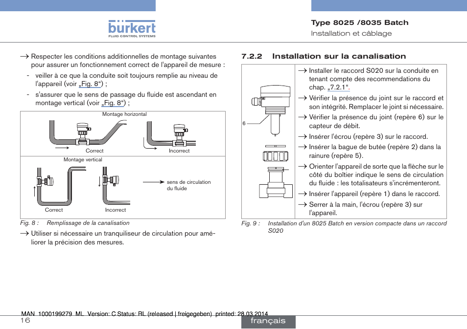 Burkert Type 8035 User Manual | Page 134 / 176