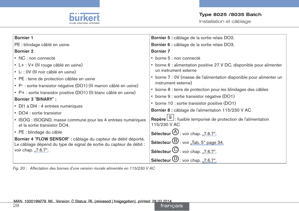 Burkert Type 8035 User Manual | Page 146 / 176