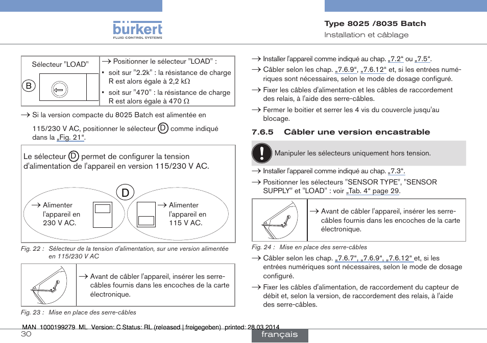 Burkert Type 8035 User Manual | Page 148 / 176