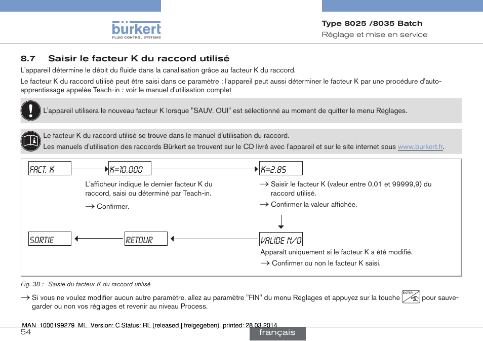 Burkert Type 8035 User Manual | Page 172 / 176