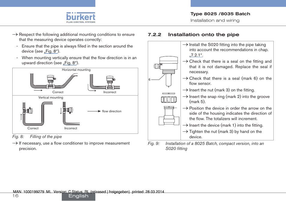 Burkert Type 8035 User Manual | Page 18 / 176