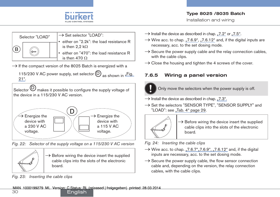 Burkert Type 8035 User Manual | Page 32 / 176