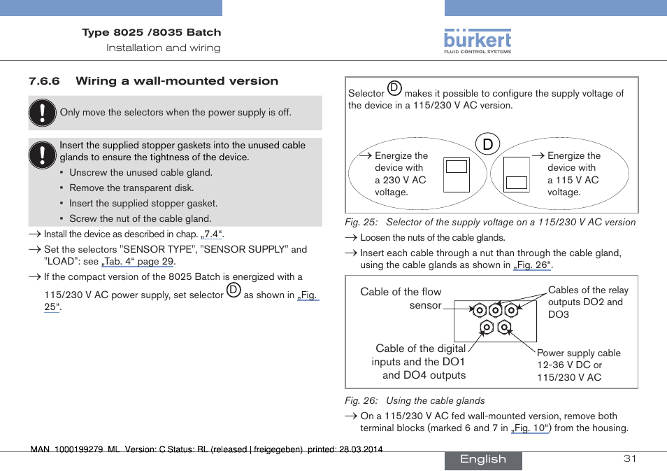 Burkert Type 8035 User Manual | Page 33 / 176