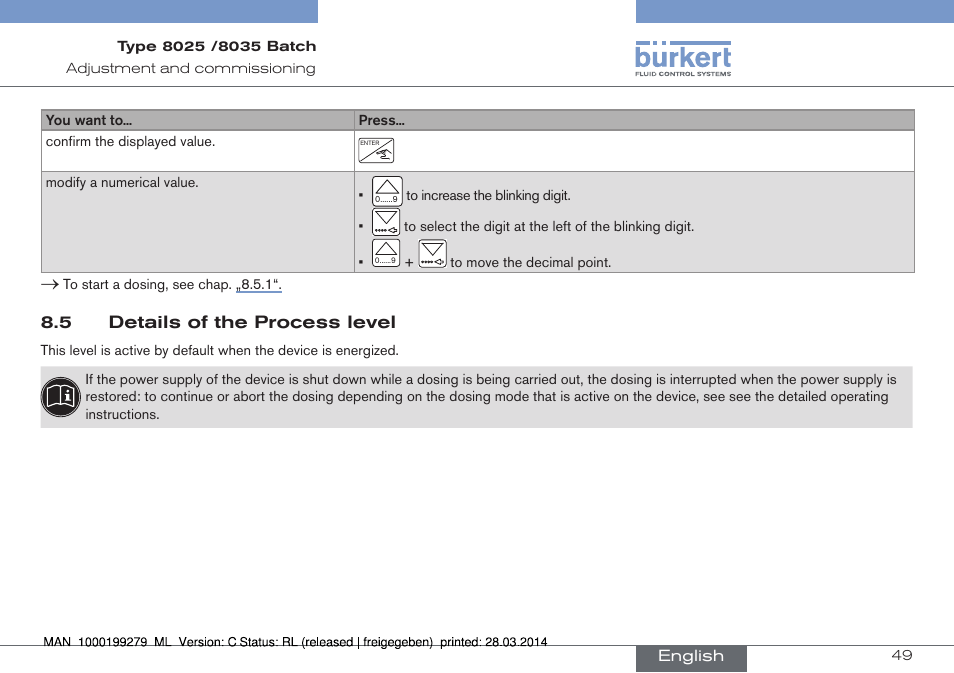 Burkert Type 8035 User Manual | Page 51 / 176