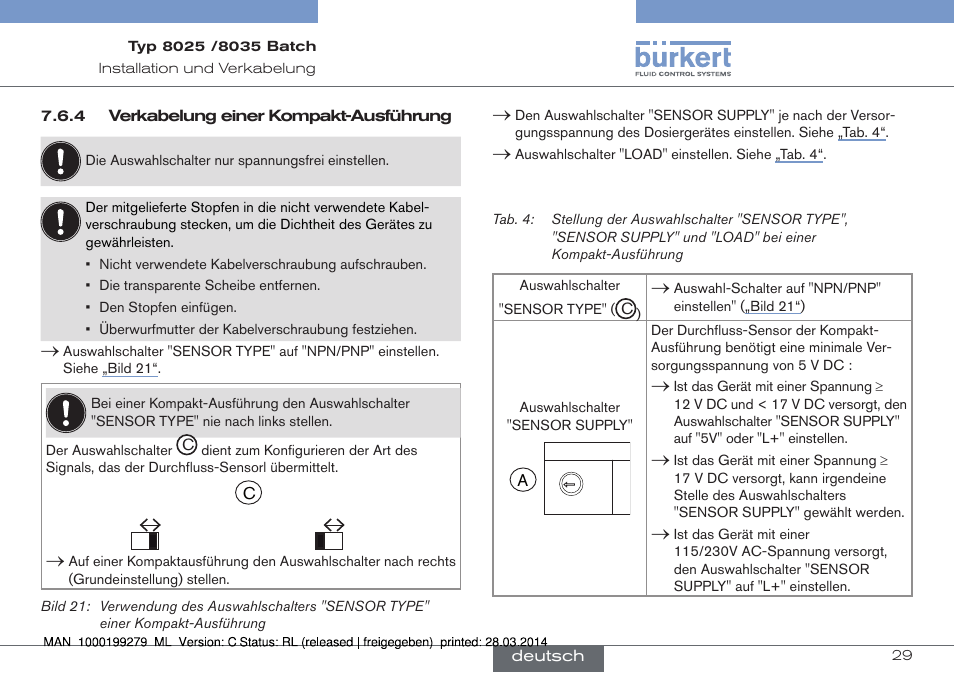 Burkert Type 8035 User Manual | Page 89 / 176