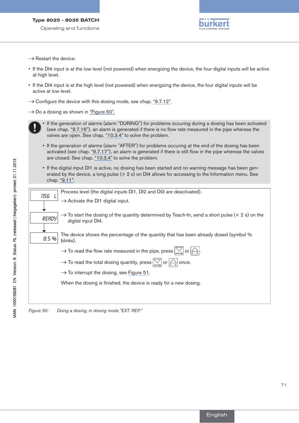 Burkert Type 8035 User Manual | Page 73 / 130