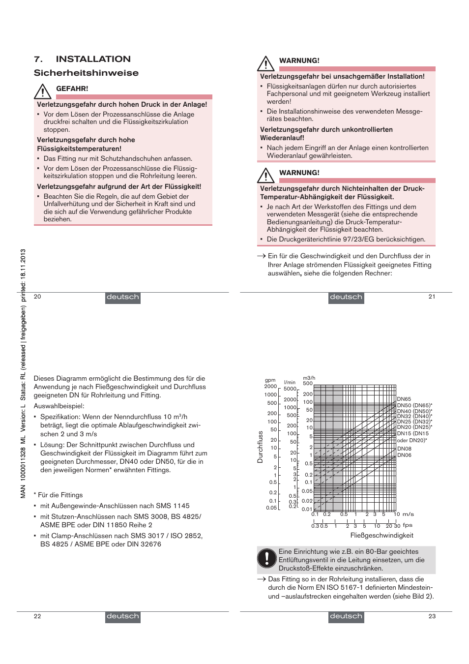 Installation sicherheitshinweise | Burkert Type S030 User Manual | Page 15 / 27