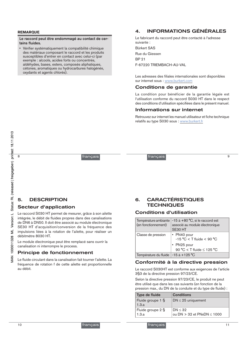 Burkert Type S030 User Manual | Page 21 / 27