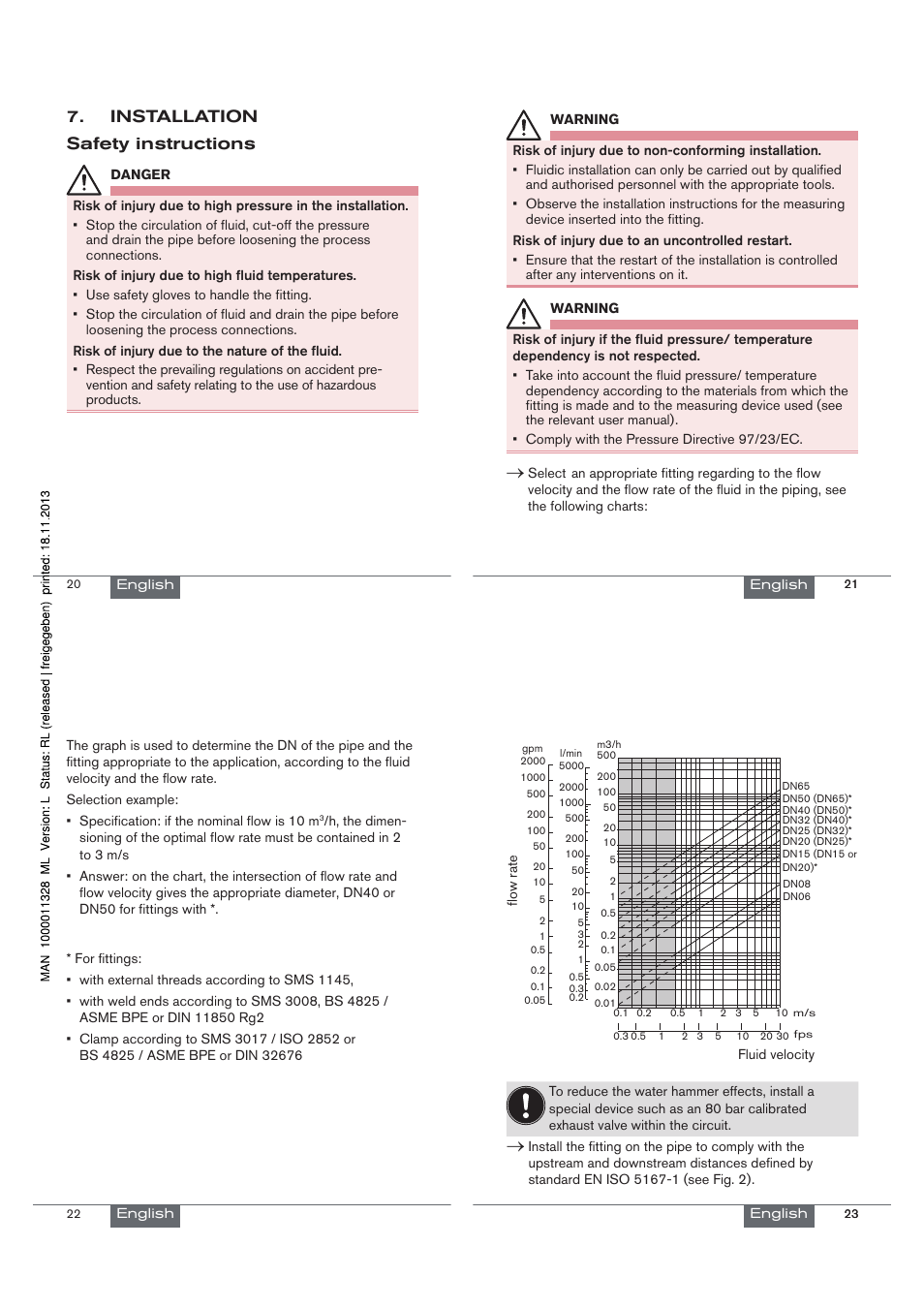 Installation safety instructions | Burkert Type S030 User Manual | Page 6 / 27