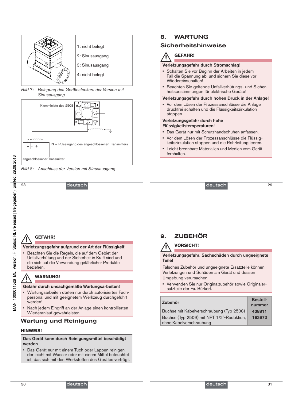 Burkert Type 8030 User Manual | Page 17 / 27