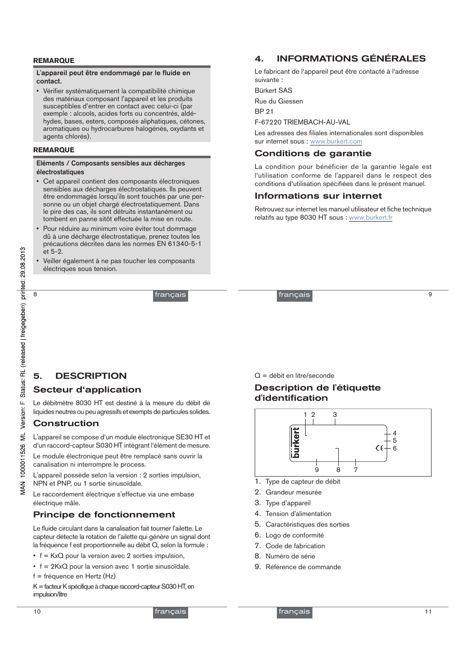 Burkert Type 8030 User Manual | Page 21 / 27