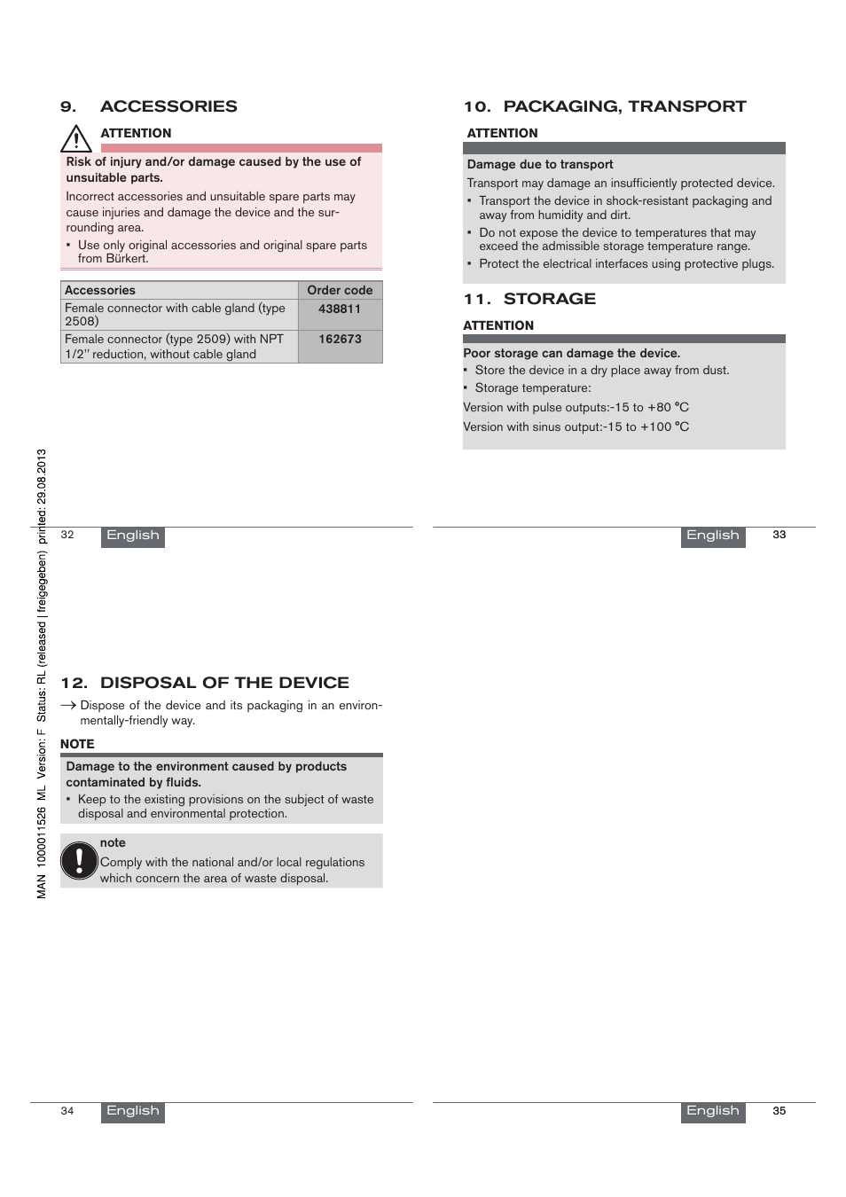 Burkert Type 8030 User Manual | Page 9 / 27